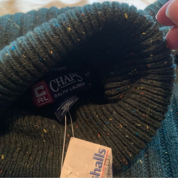 Nwt Chaps Ralph Lauren knit ribbed turtleneck, medium - Picture 3 of 6